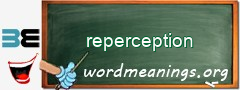 WordMeaning blackboard for reperception